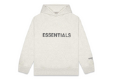 Fear Of God Essentials Applique Logo Hoodie - Heather Oatmeal (FW20)